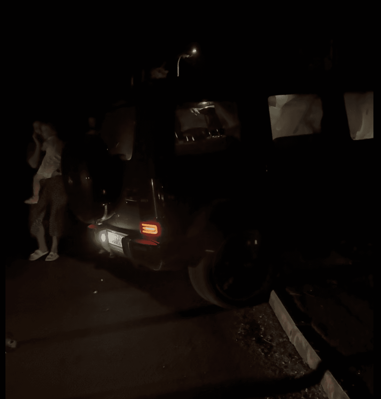 Mercedes-Benz G-Class на месте аварии
